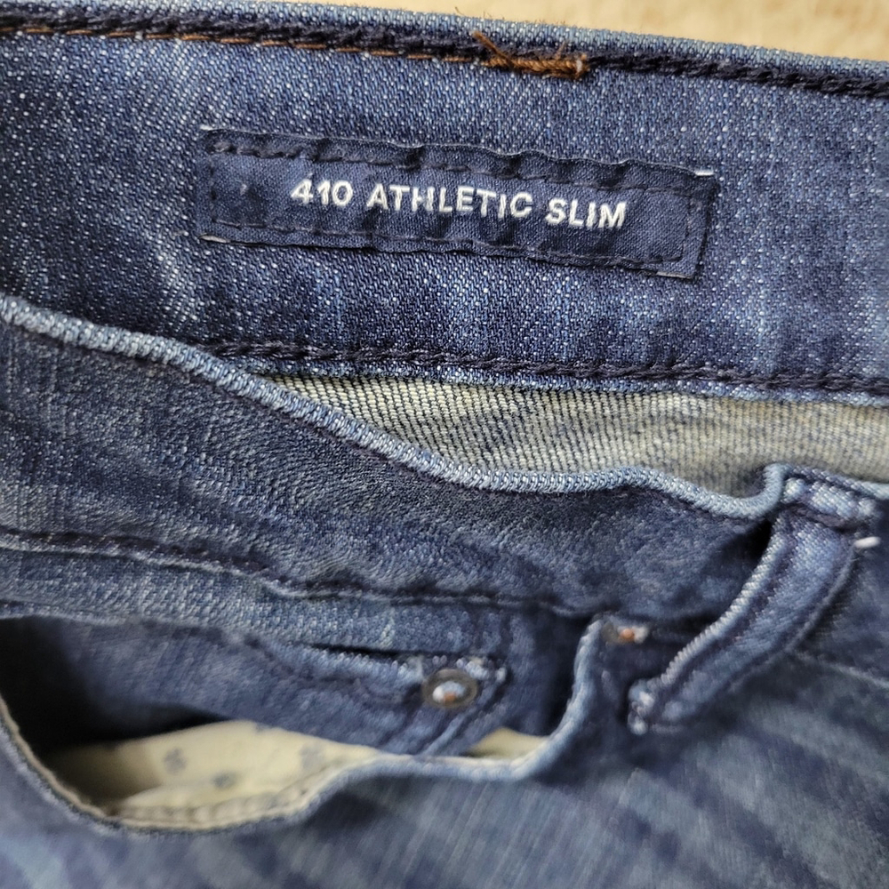 Lucky Brand Men's 410 Athletic Slim Blue Jeans Size 36/32 Excellent Condition - Picture 9 of 11